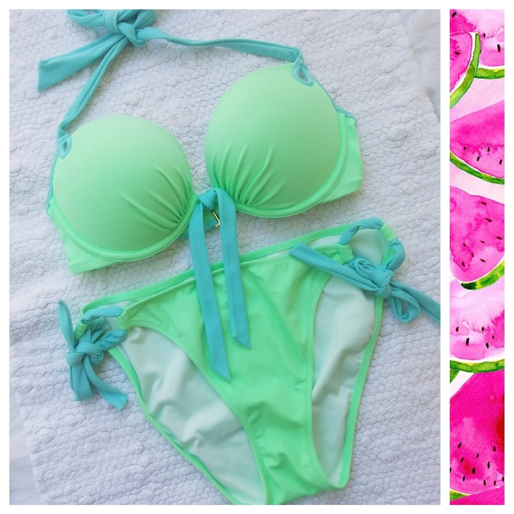 SOLD! Victoria Secret Bombshell RARE Green Bikini